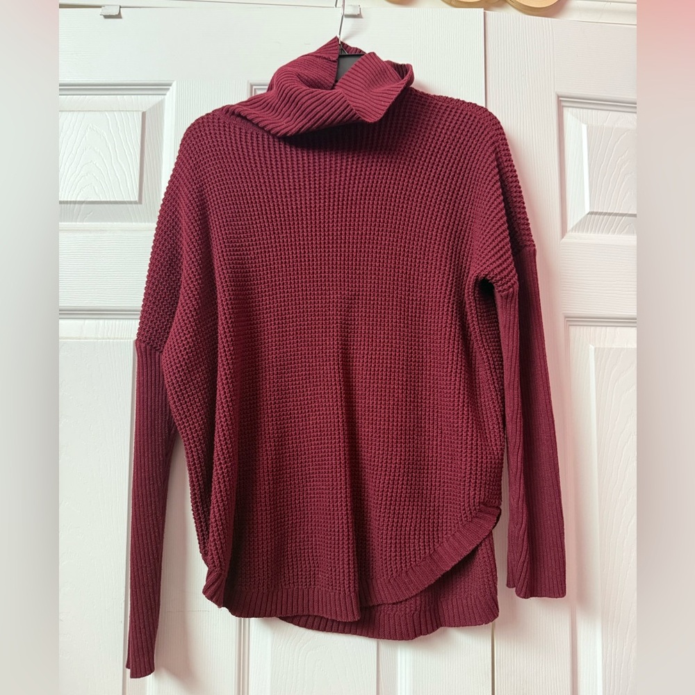 Michael Kors Maroon Cowl Neck Sweater